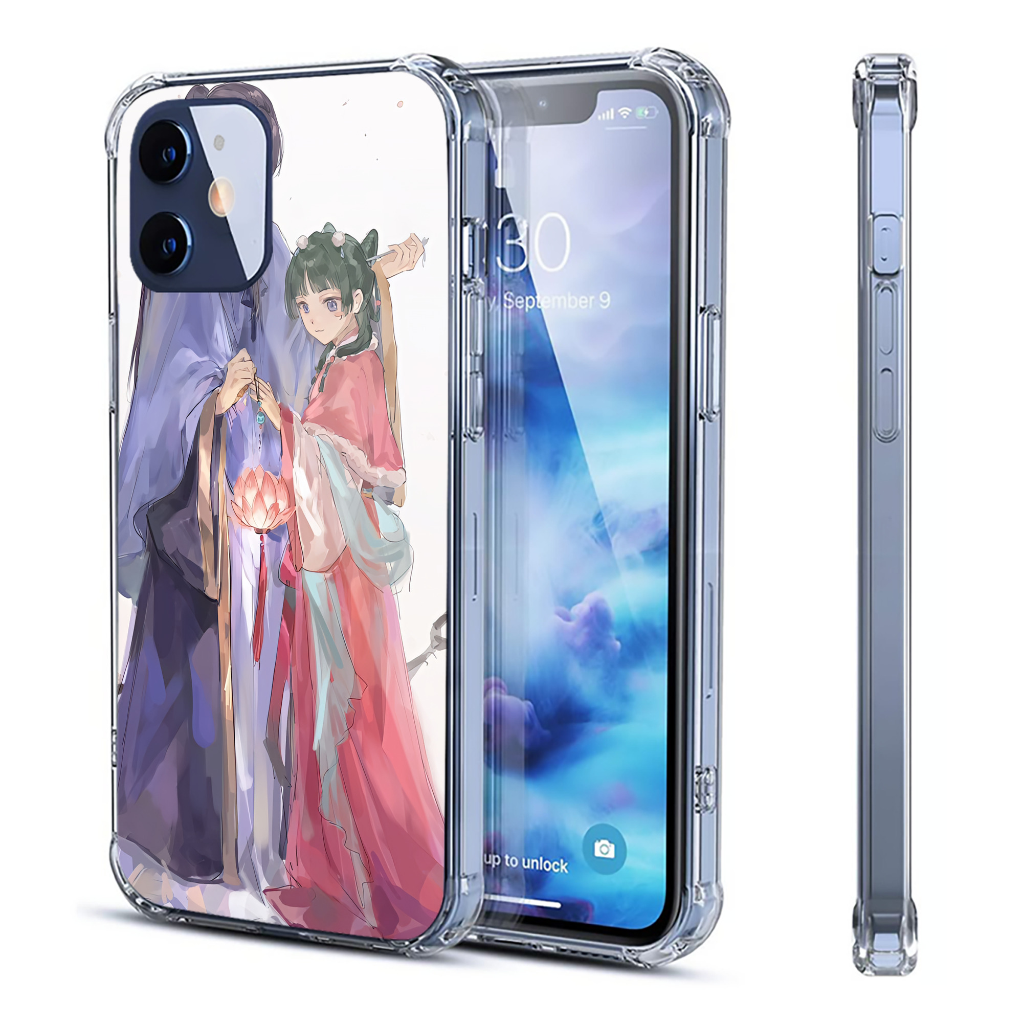 （画像用） 薬屋のひとりごと The Apothecary Diaries 【iPhone 12シリーズ対応】透明スマホケース（クリアソフトケース）